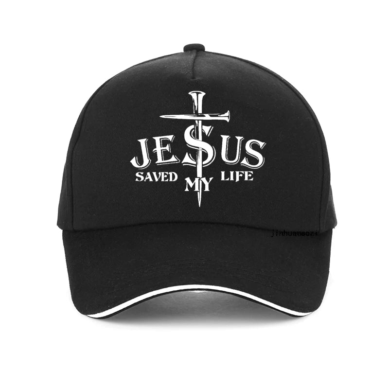 Jesus Saved My Life Cross Cap