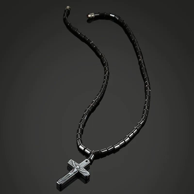 Zircon Crystal Cross Necklace
