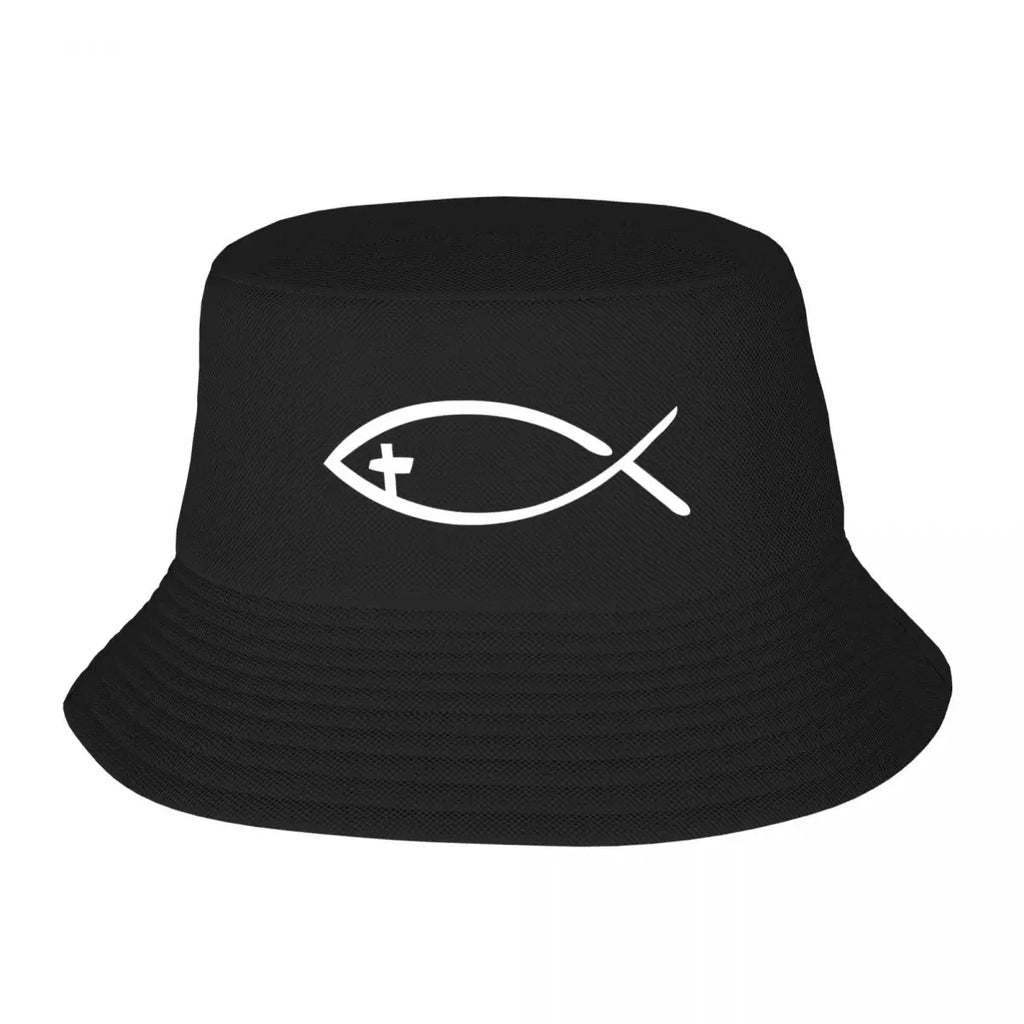 Cross Fish Bucket Hat
