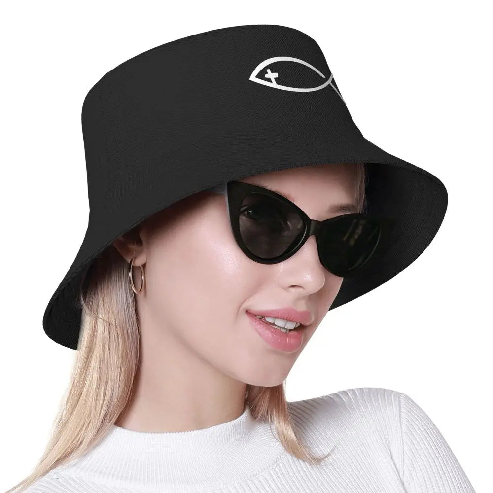 Cross Fish Bucket Hat