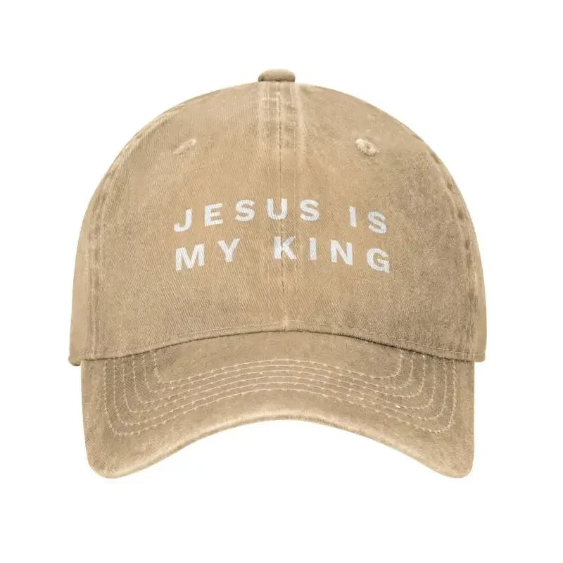 Jesus Is My King Cotton Cap