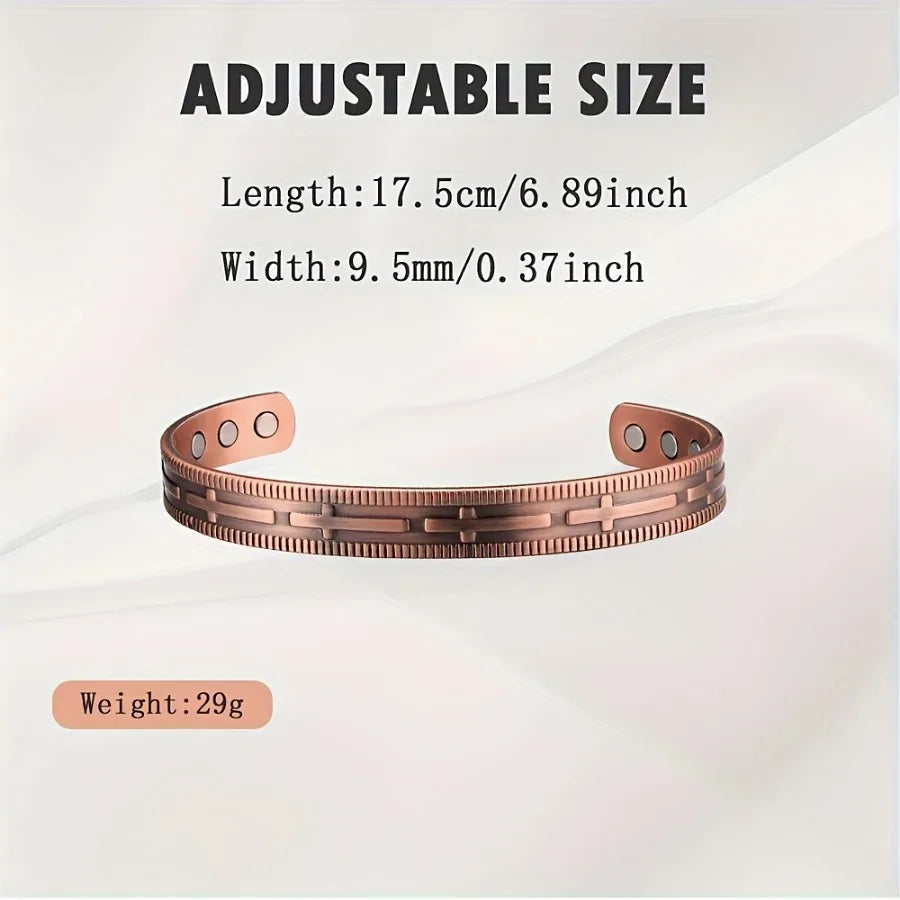 Copper Cross Bracelet (Women)