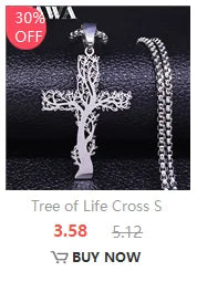 Crystal Cross Pendant Necklace
