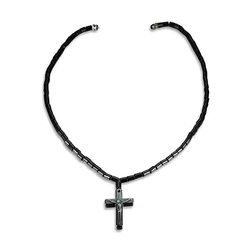 Zircon Crystal Cross Necklace