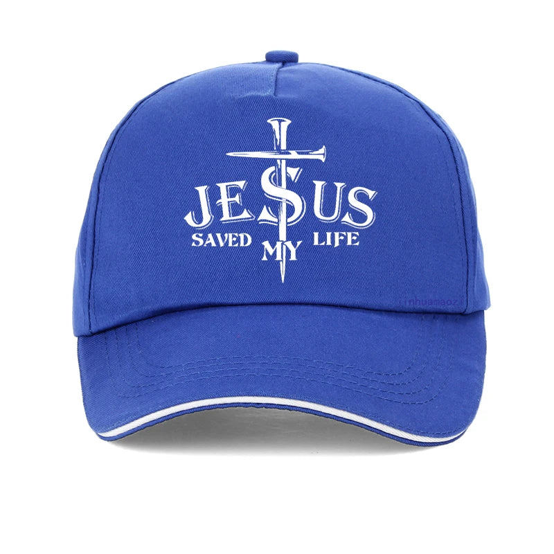 Jesus Saved My Life Cross Cap