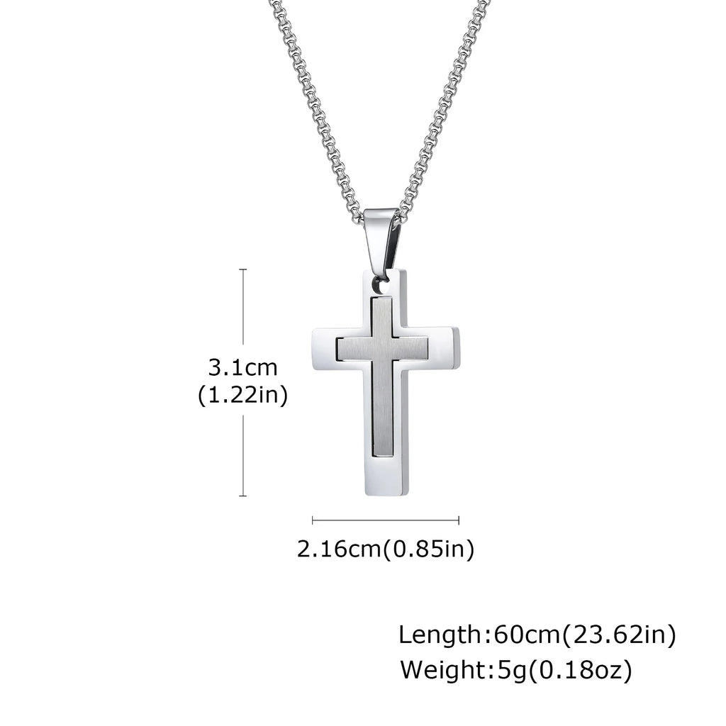 Simple Cross Pendant (Men)