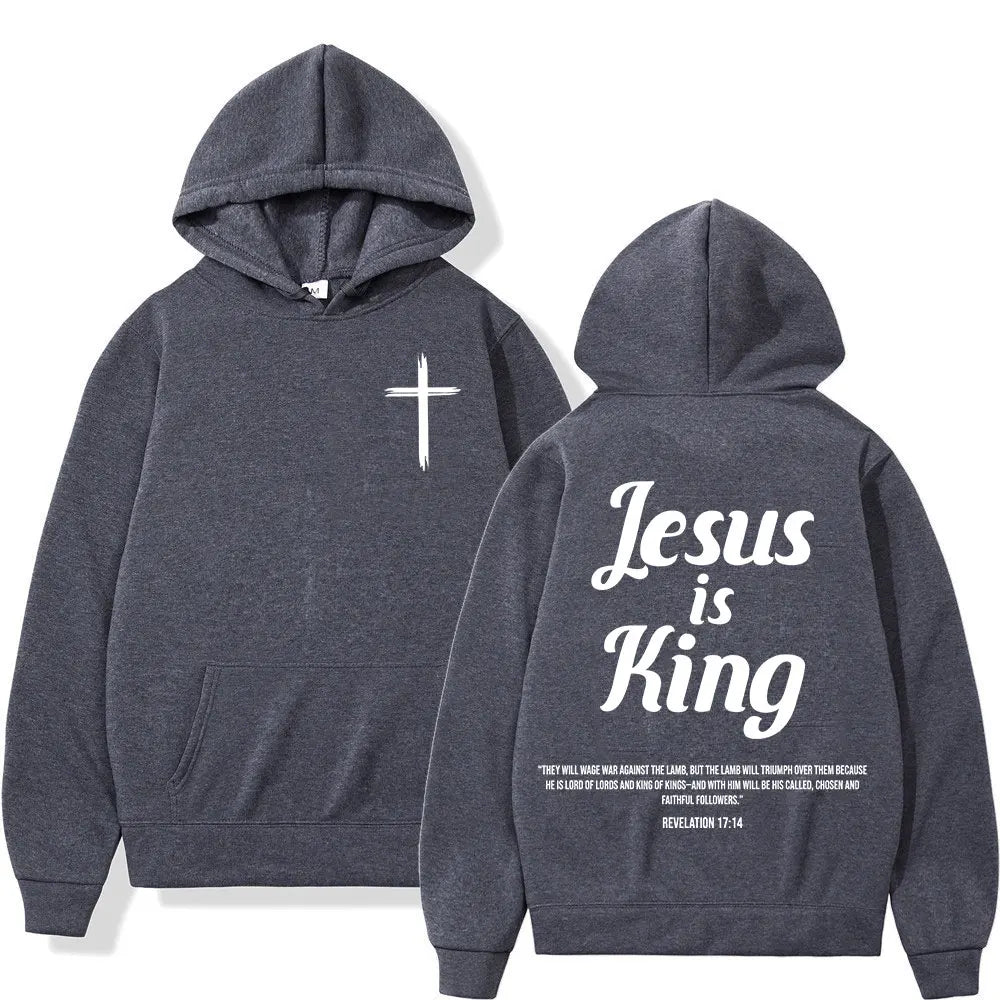 Jesus King Bible Verse Hoodie