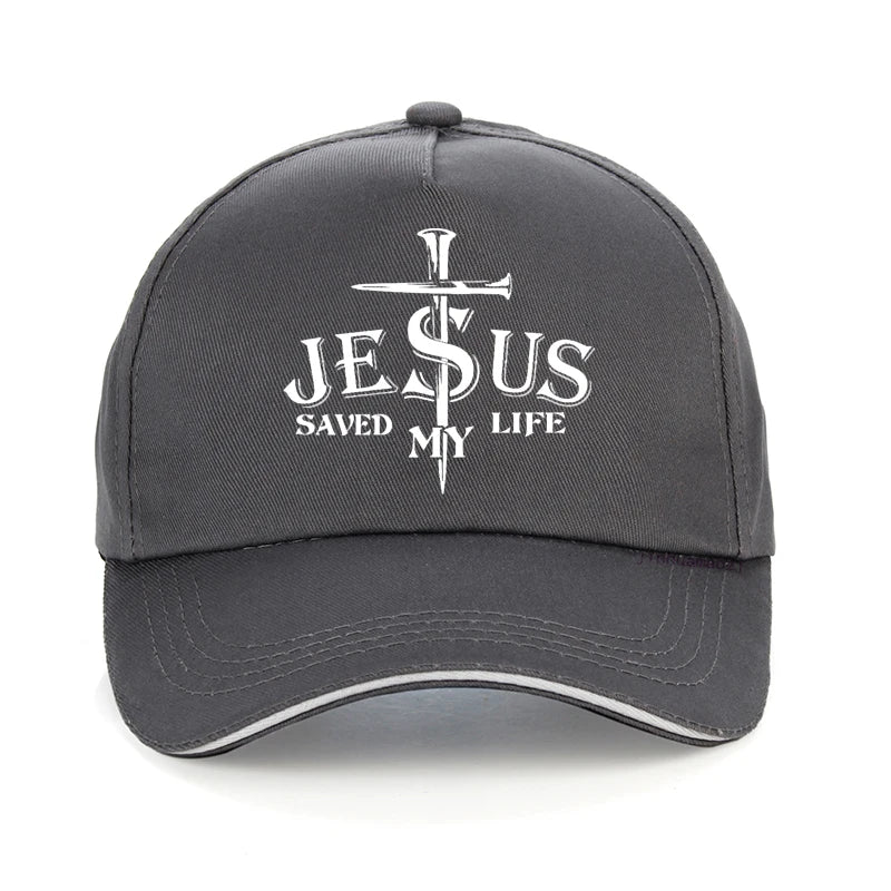 Jesus Saved My Life Cross Cap