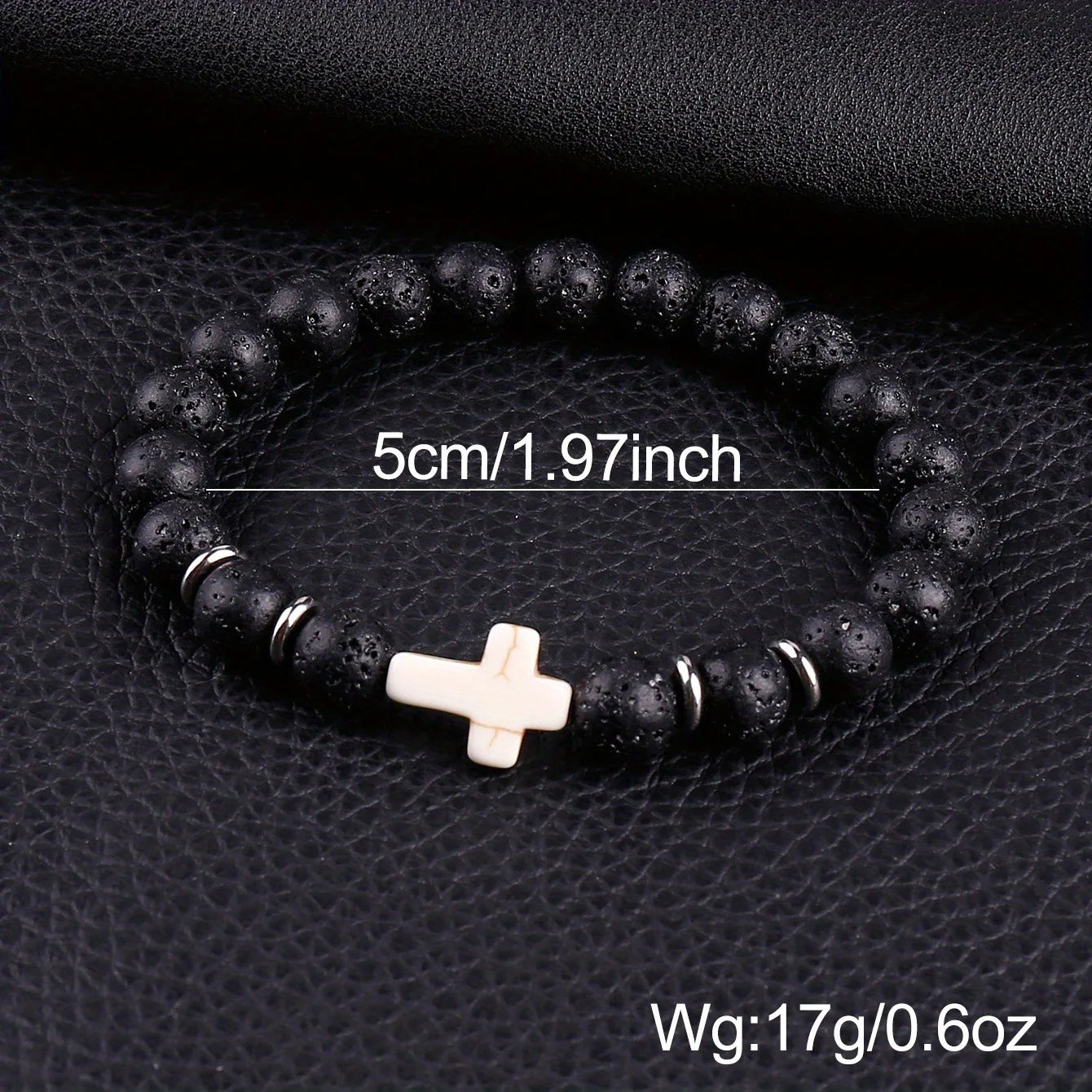 Cross Beaded Bracelet Set (8pcs)