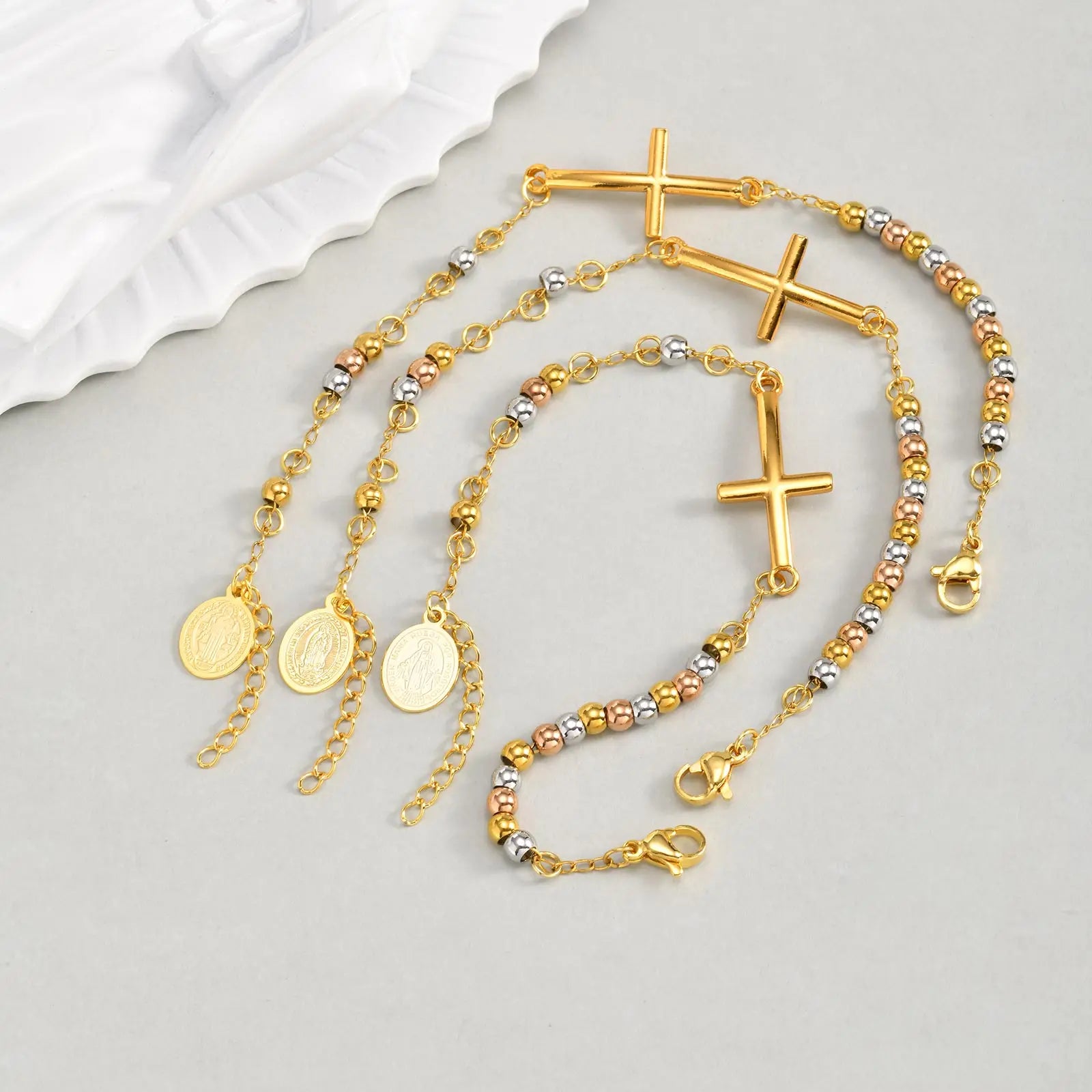 Virgin Mary Rosary Bracelet