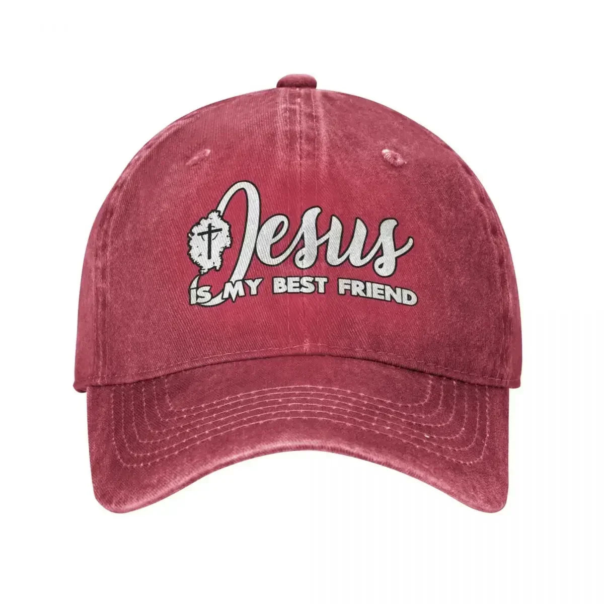 Jesus Is My Best Friend Denim Cap