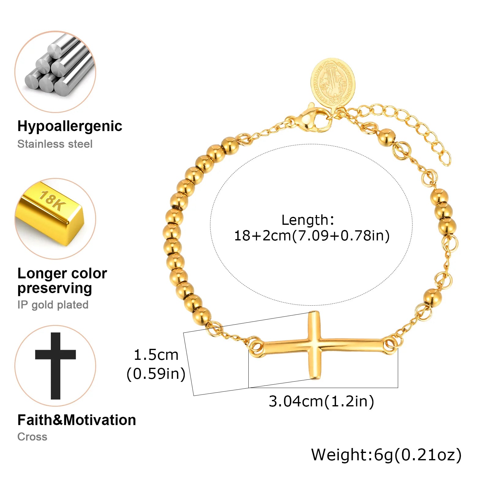 Virgin Mary Rosary Bracelet