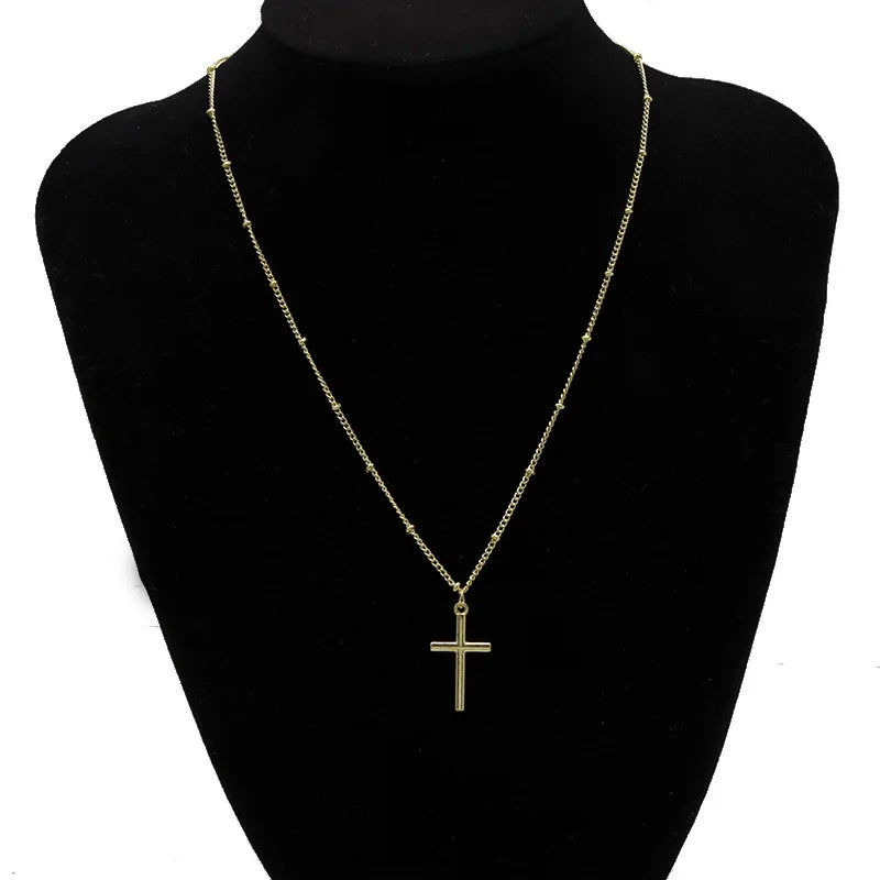 Zircon Crystal Cross Necklace