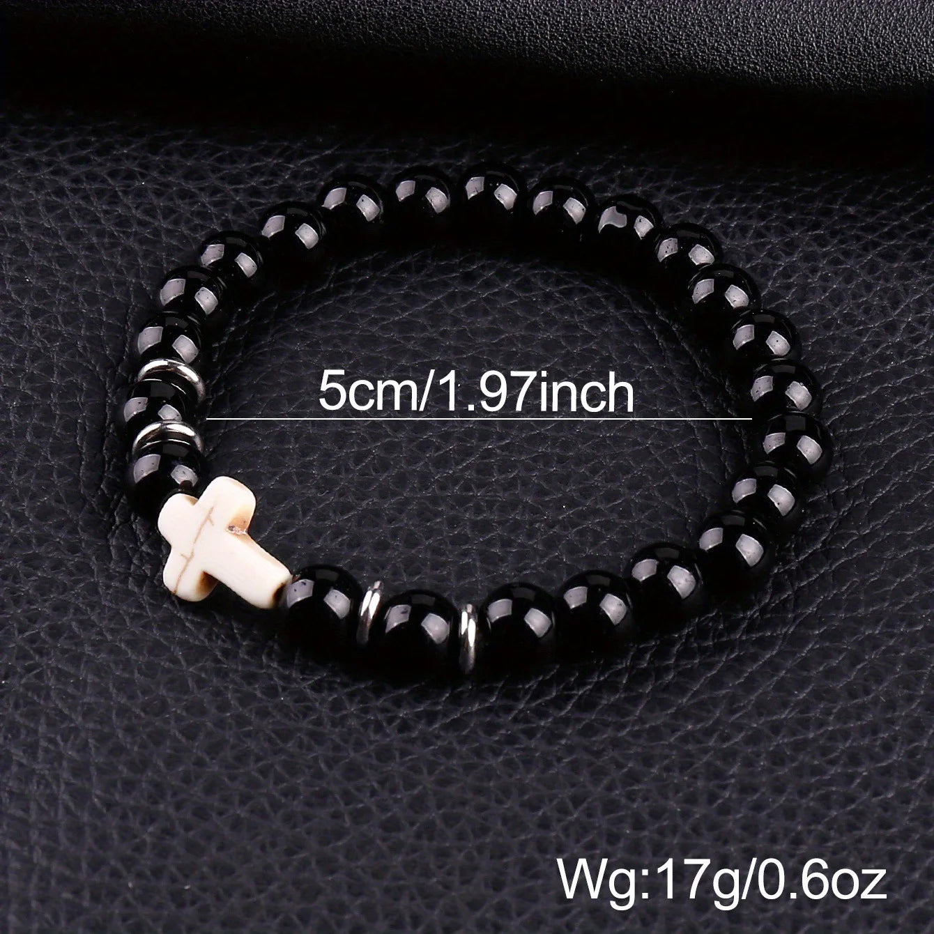 Cross Beaded Bracelet Set (8pcs)