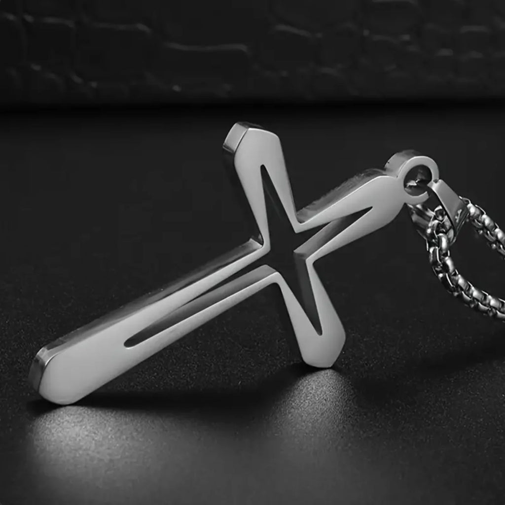 Hollow Cross Pendant (Men)