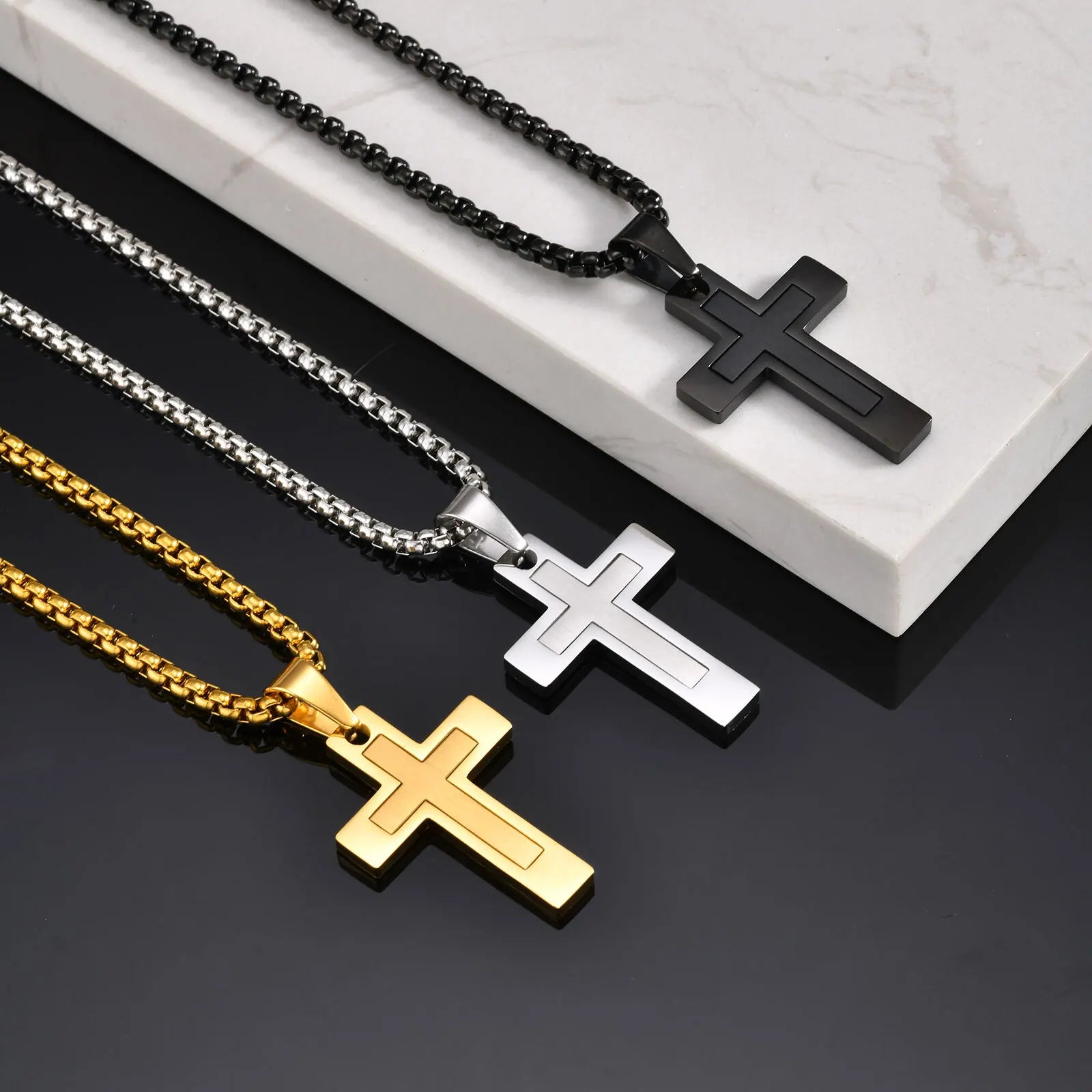 Simple Cross Pendant (Men)