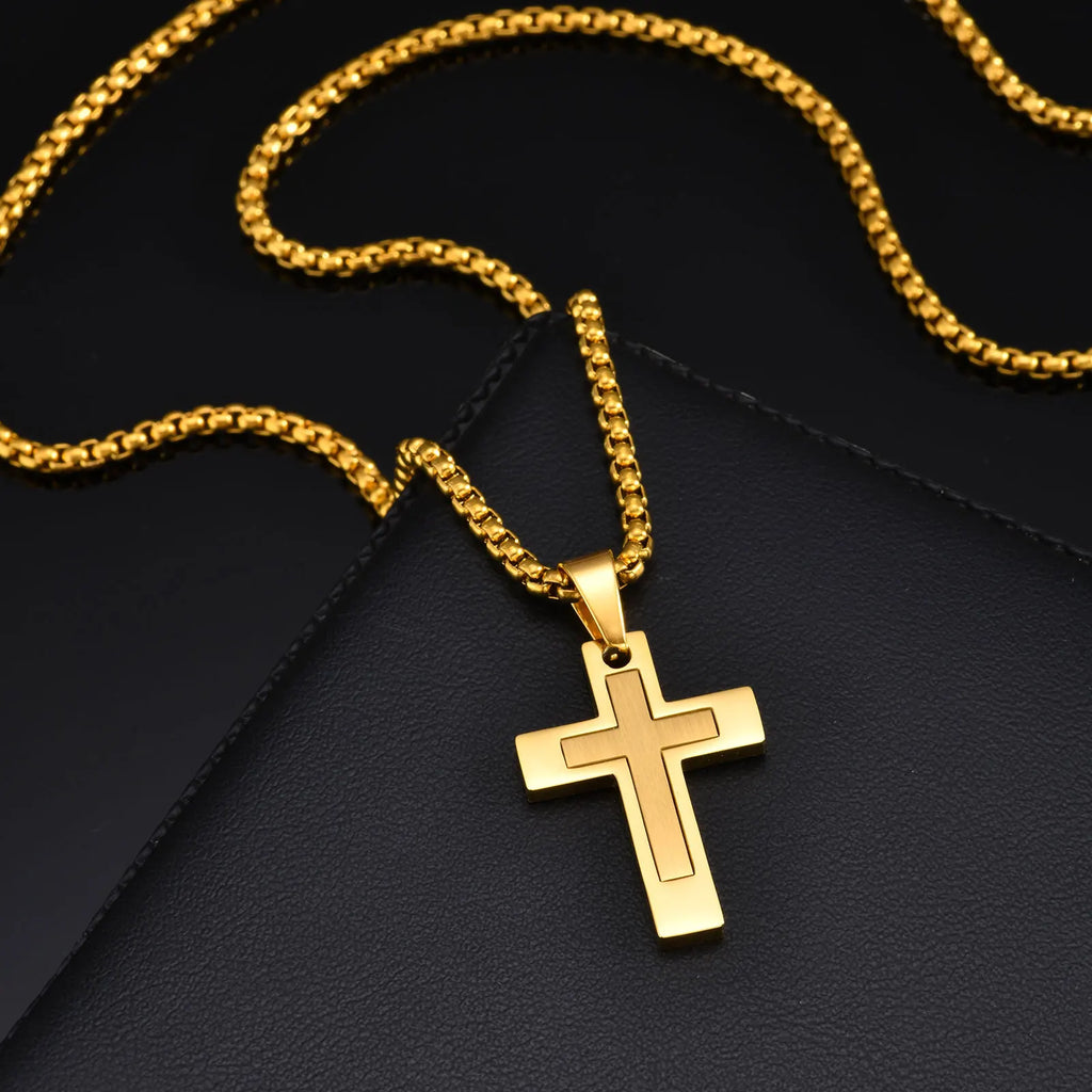 Simple Cross Pendant (Men)