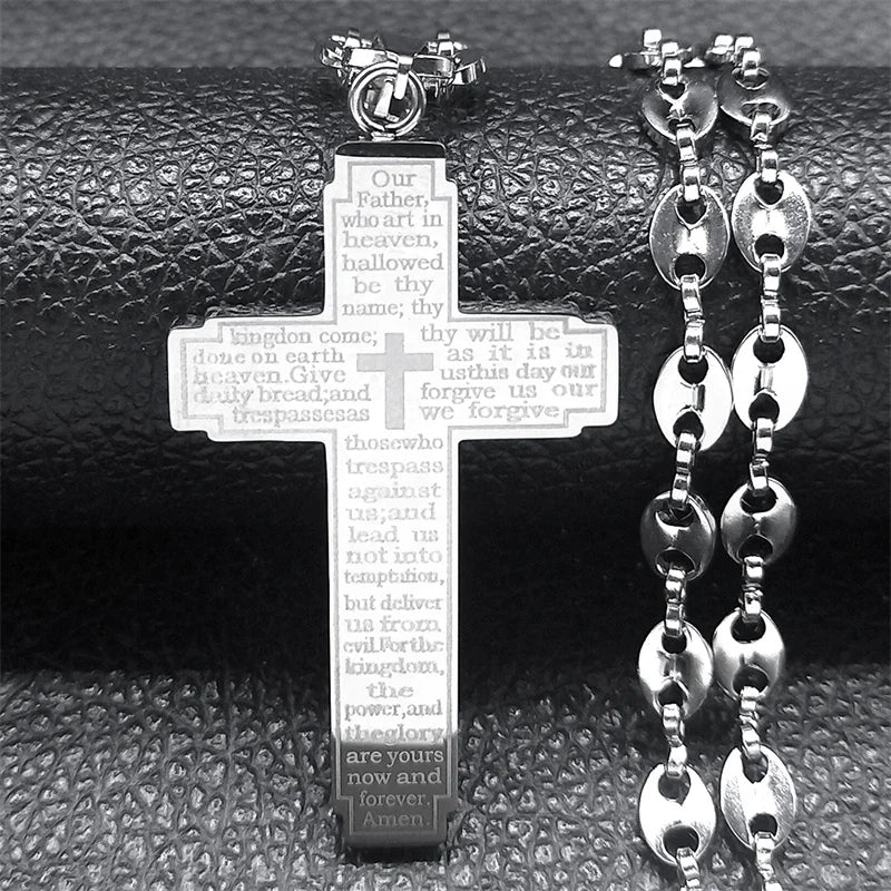 Jesus Cross Crucifix Pendant Necklace