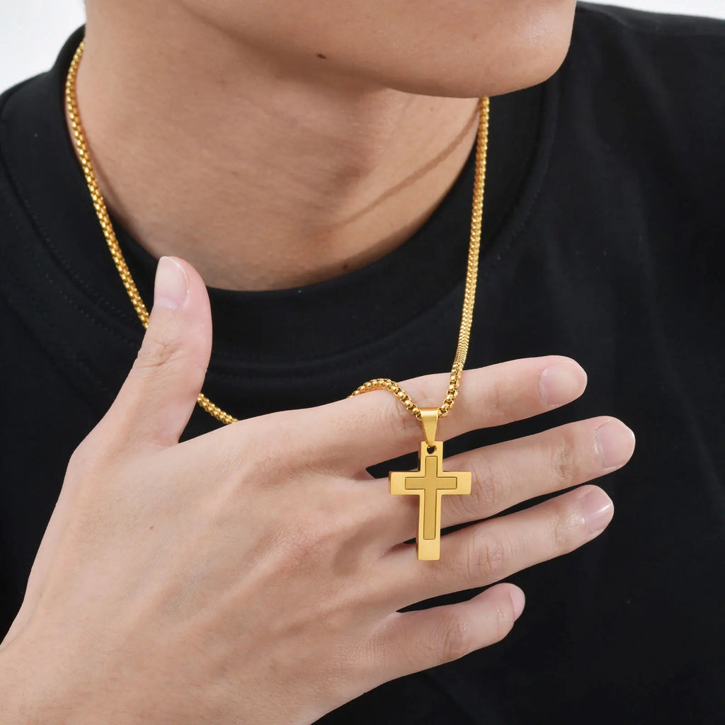Simple Cross Pendant (Men)