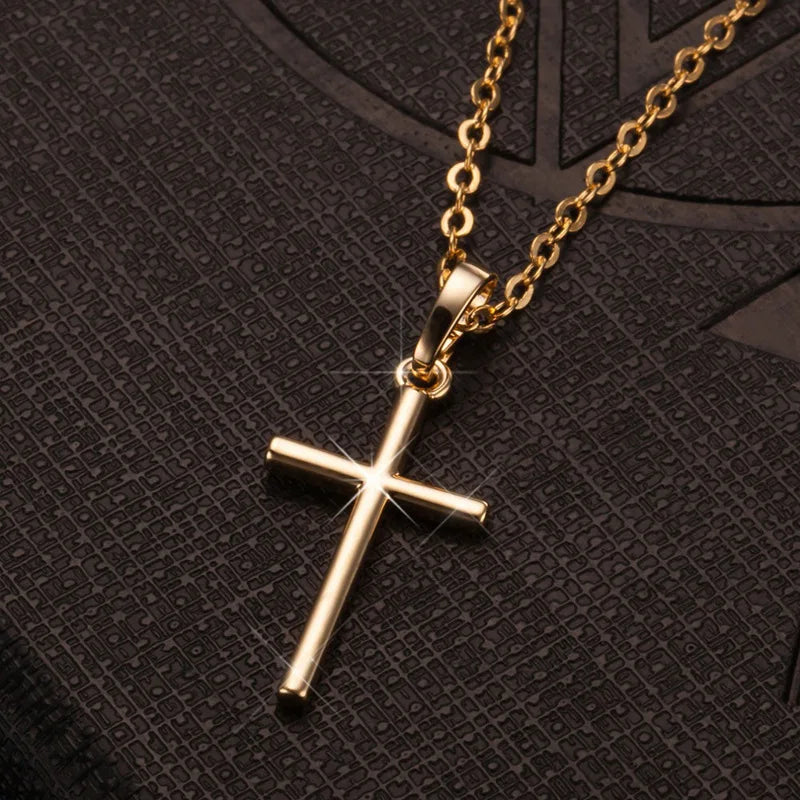 Zircon Crystal Cross Necklace