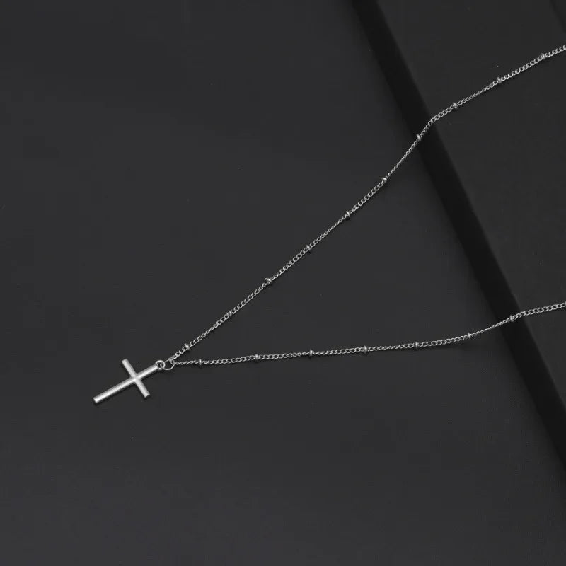 Zircon Crystal Cross Necklace