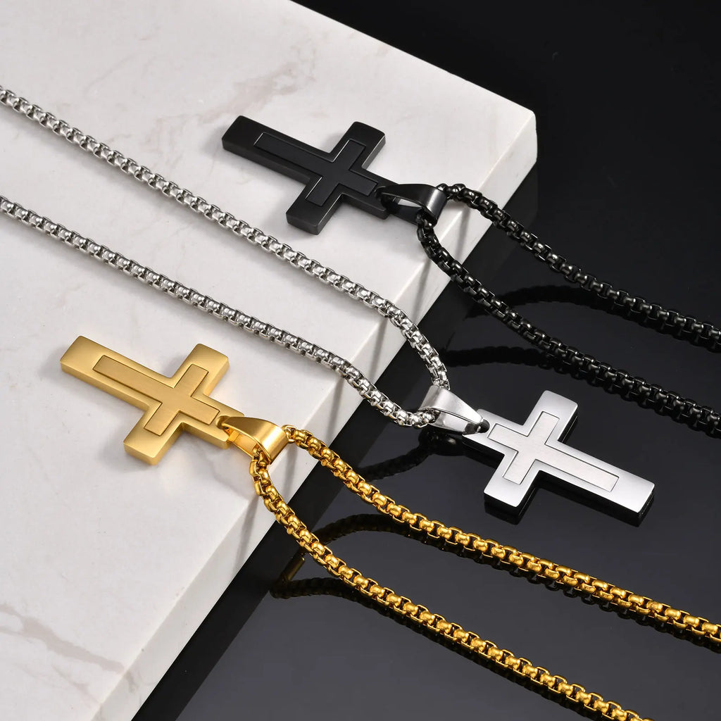 Simple Cross Pendant (Men)