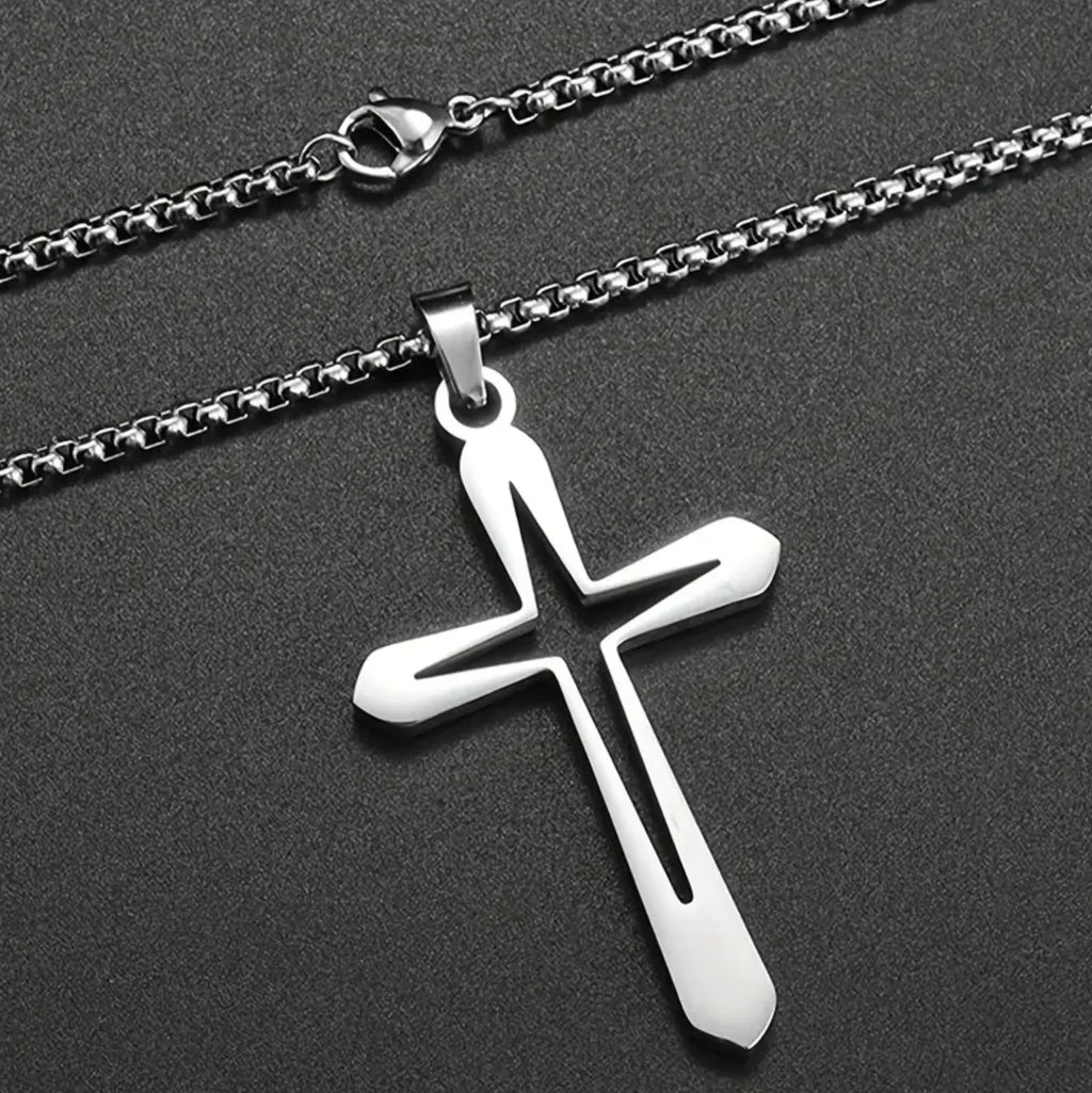 Simple Cross Necklace (Men)
