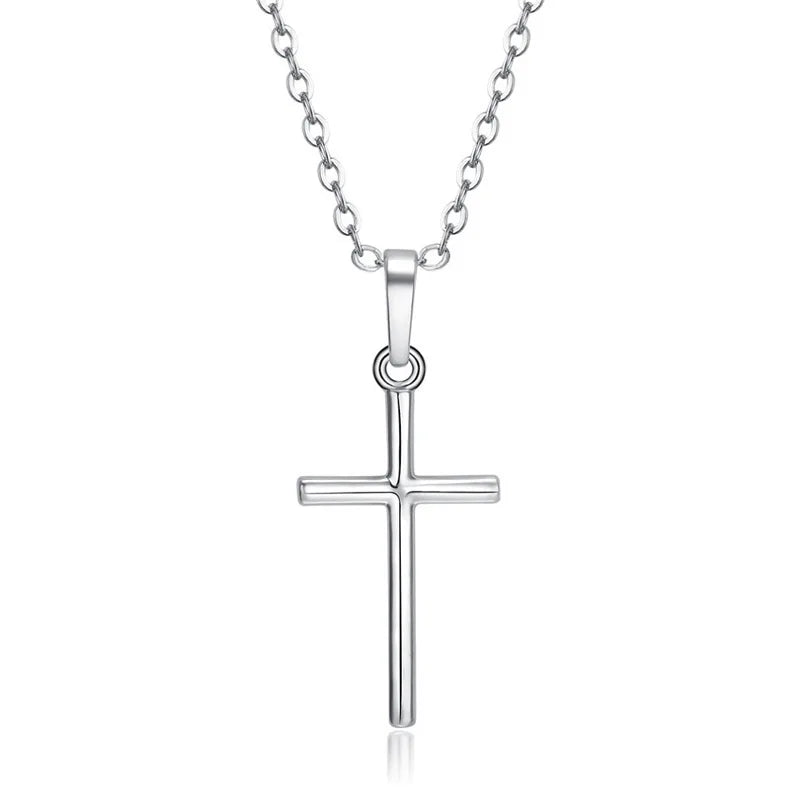 Zircon Crystal Cross Necklace