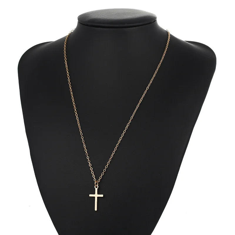 Zircon Crystal Cross Necklace