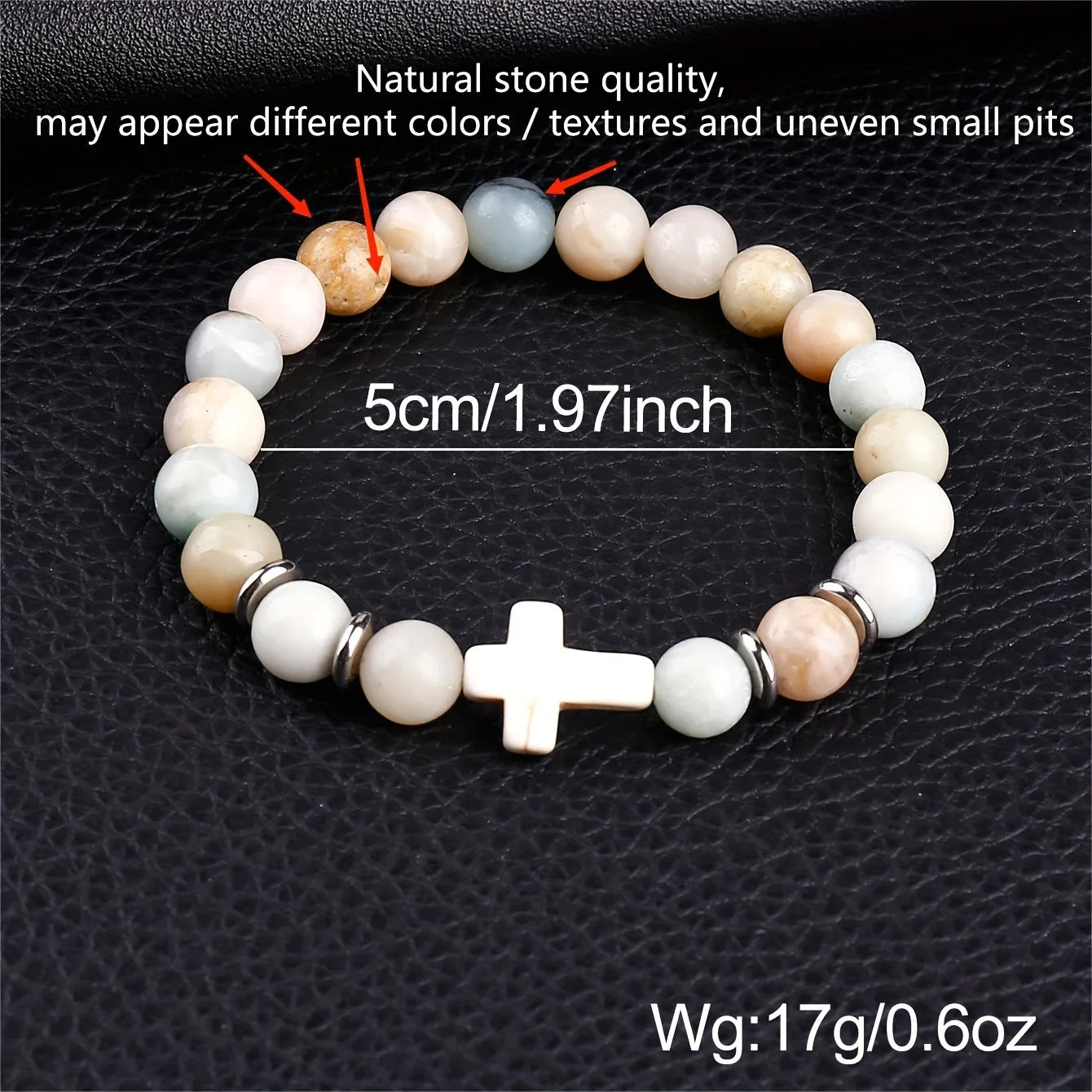 Cross Beaded Bracelet Set (8pcs)