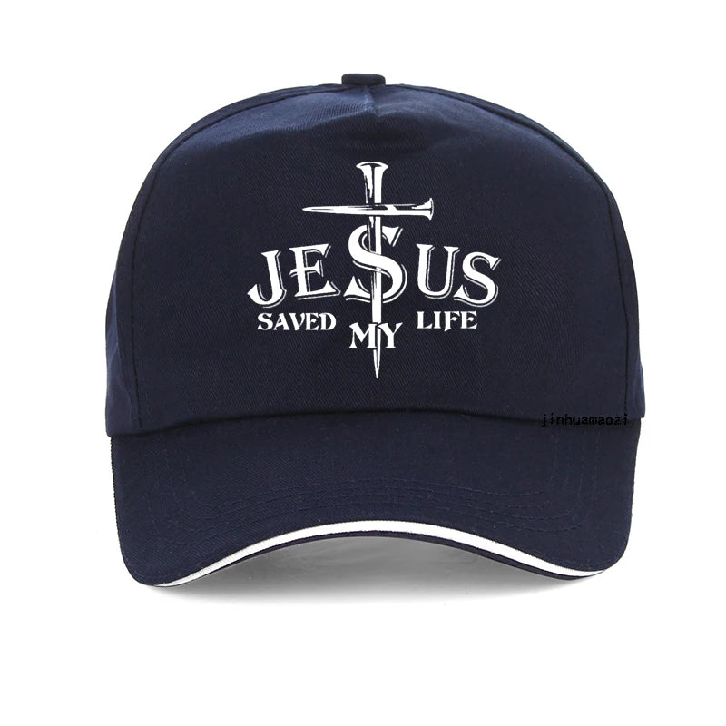 Jesus Saved My Life Cross Cap