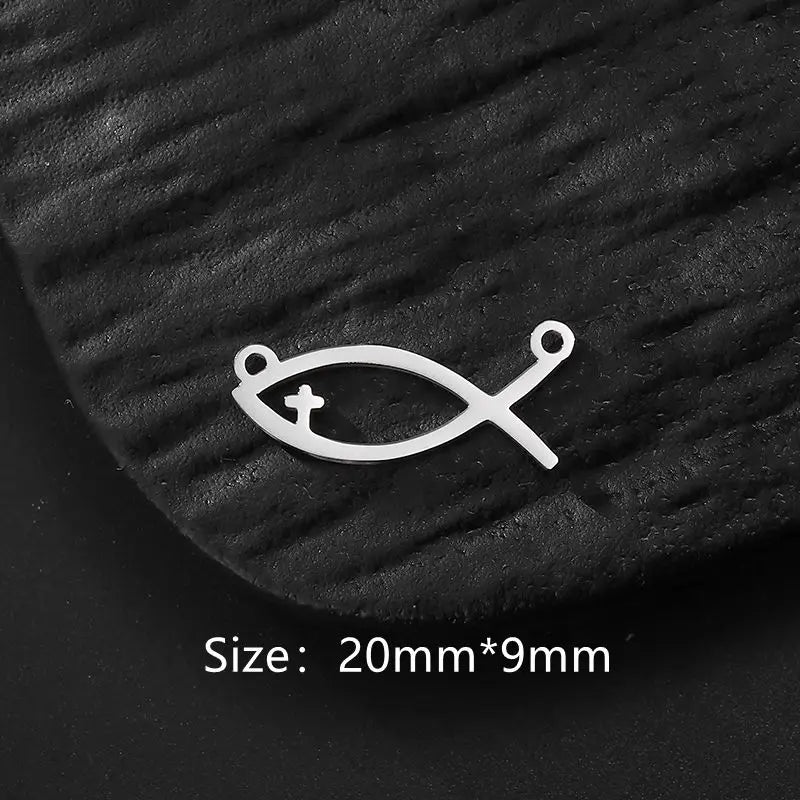 Silver Gold Cross Pendant Necklace