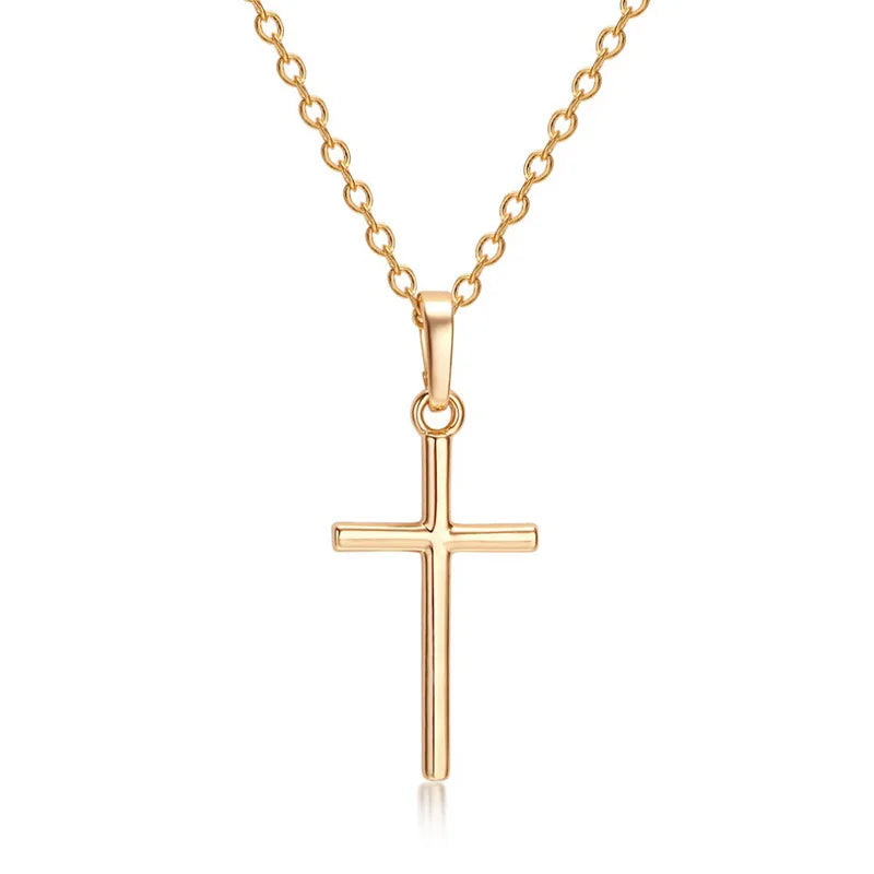 Zircon Crystal Cross Necklace
