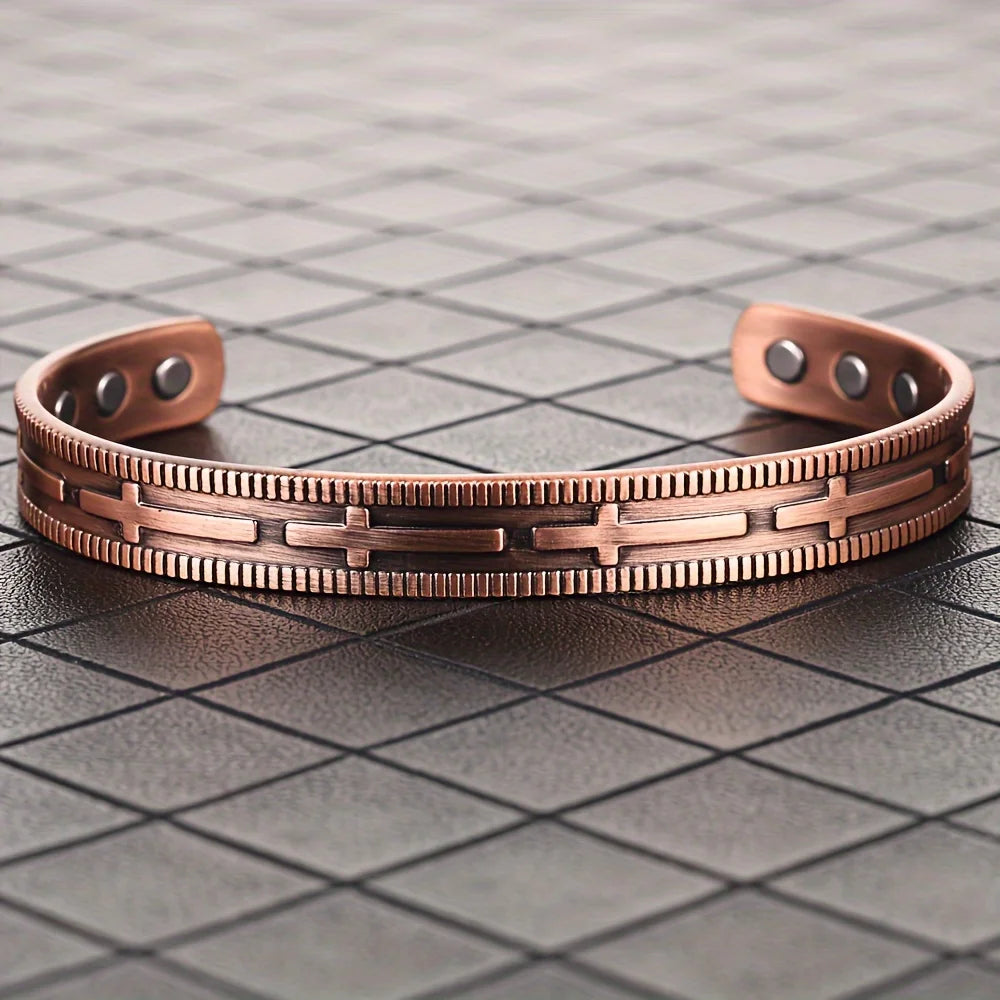 Copper Cross Bracelet (Women)