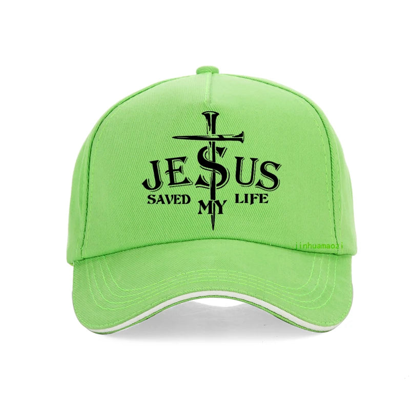 Jesus Saved My Life Cross Cap