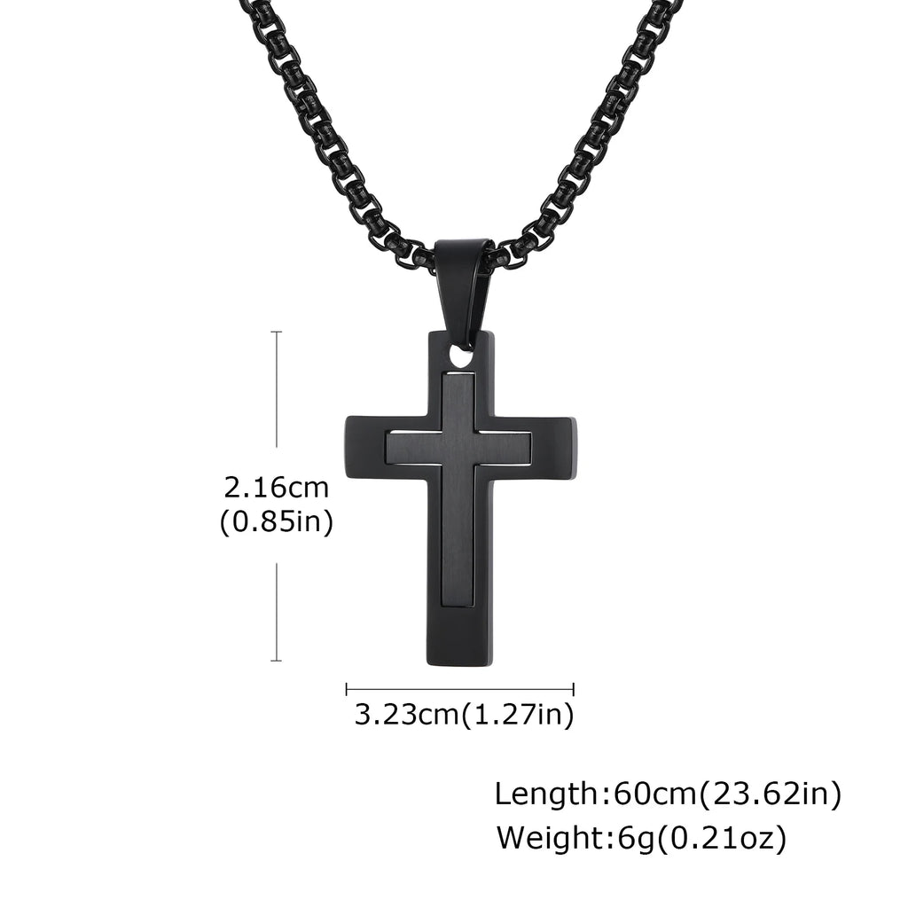 Simple Cross Pendant (Men)