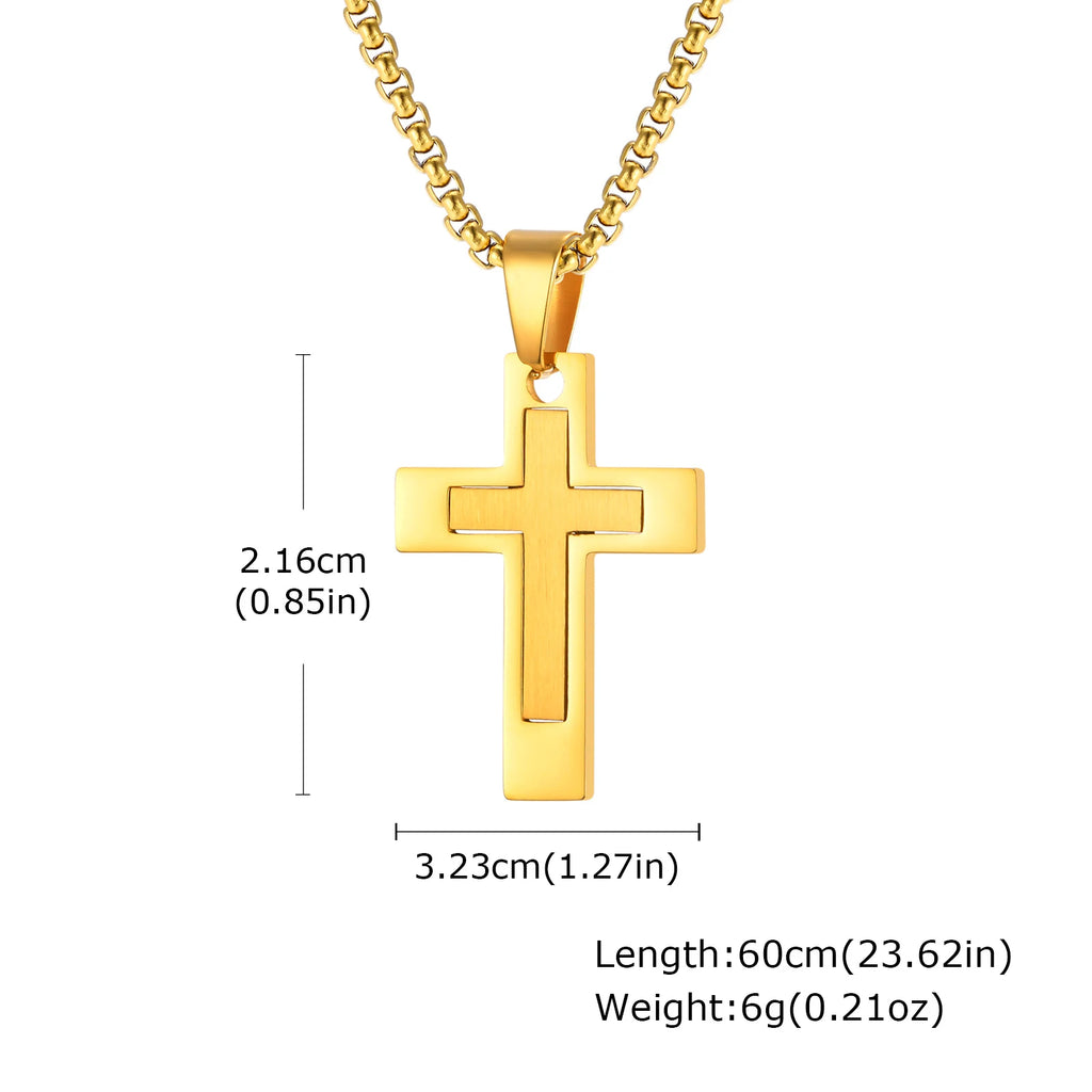 Simple Cross Pendant (Men)