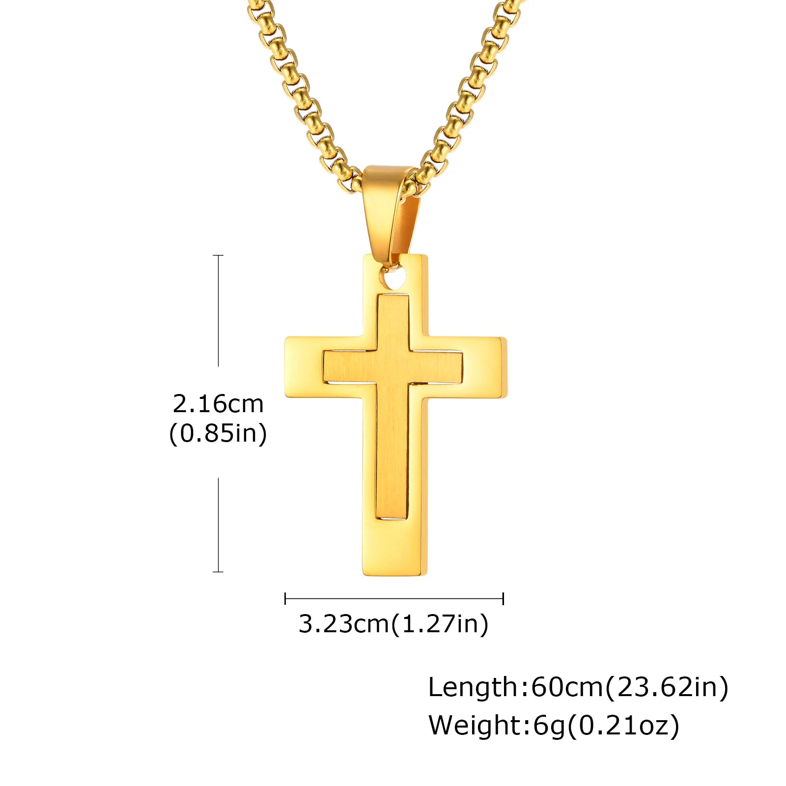 Simple Cross Pendant (Men)