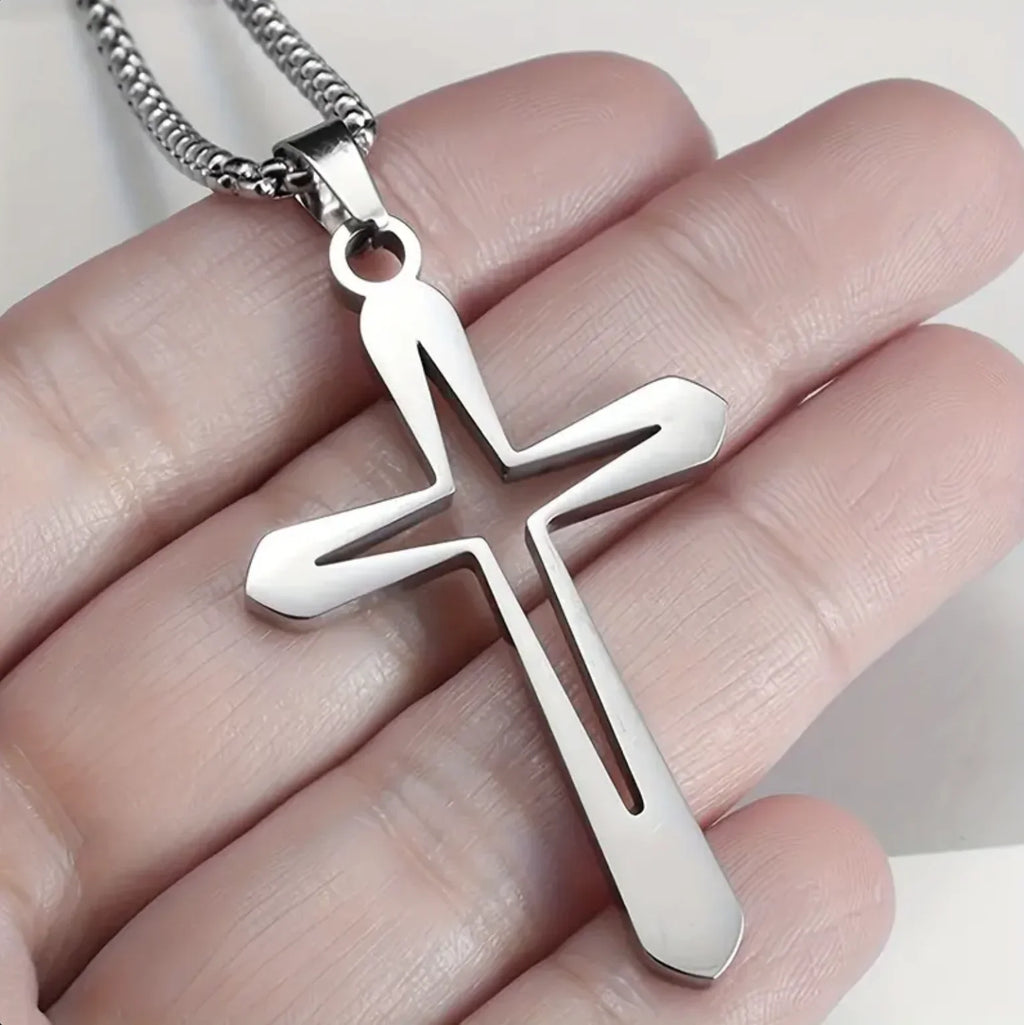 Hollow Cross Pendant (Men)