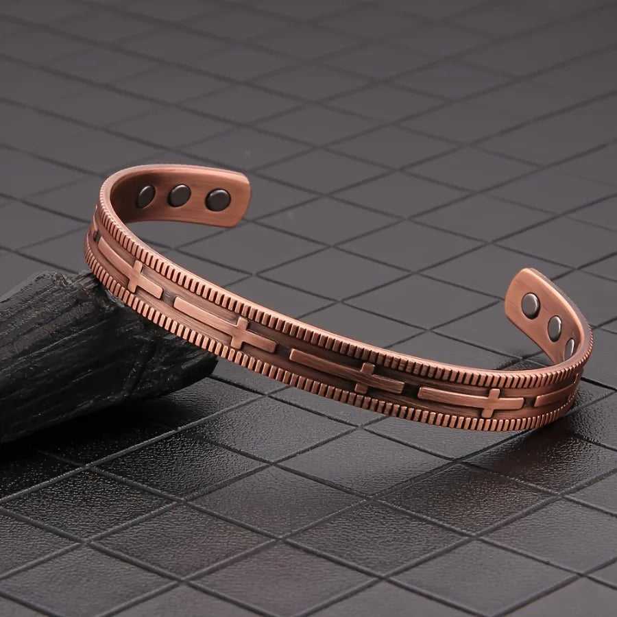 Copper Cross Bracelet (Women)