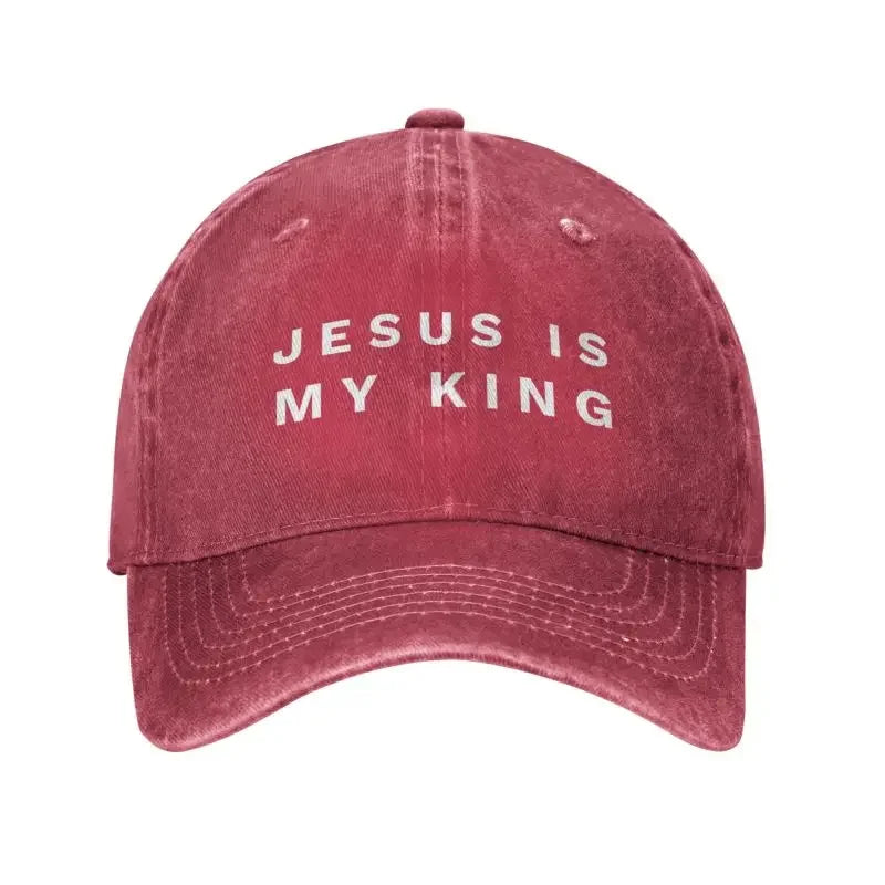 Jesus Is My King Cotton Cap