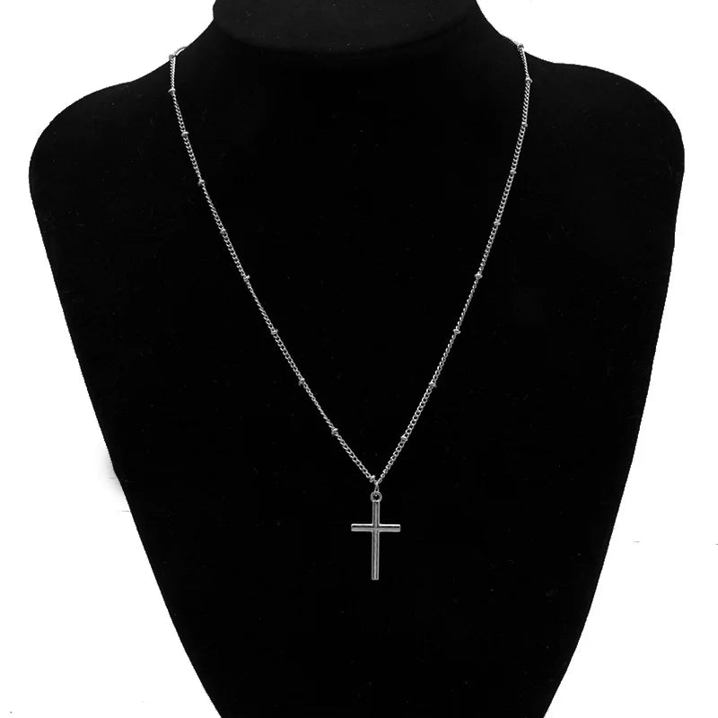 Zircon Crystal Cross Necklace