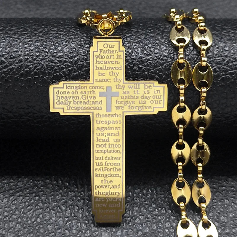 Jesus Cross Crucifix Pendant Necklace