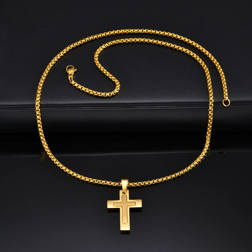 Simple Cross Pendant (Men)