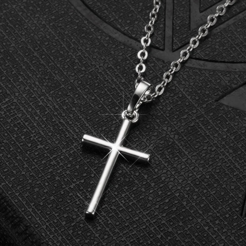 Zircon Crystal Cross Necklace