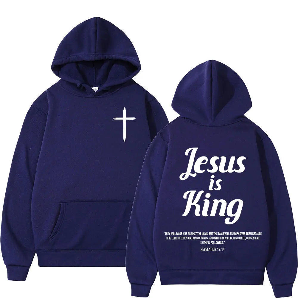 Jesus King Bible Verse Hoodie
