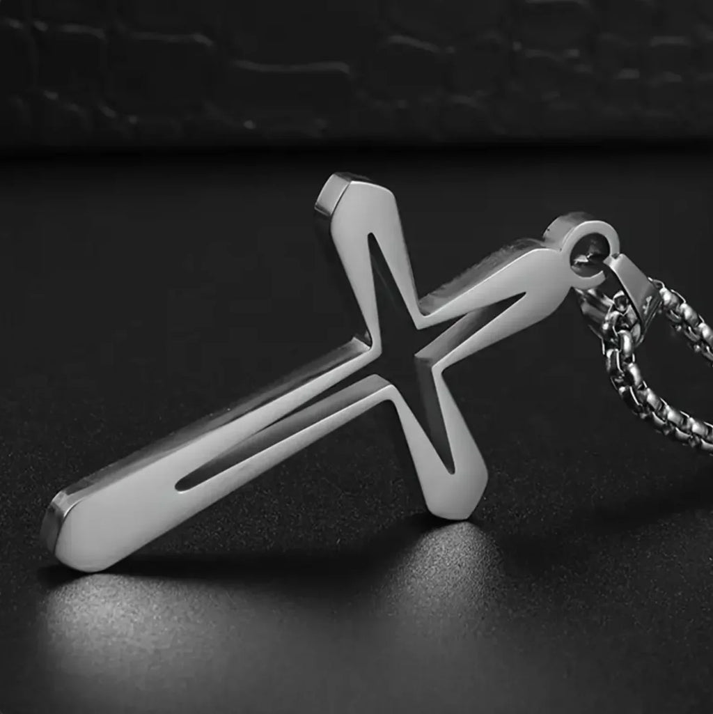 Simple Cross Necklace (Men)