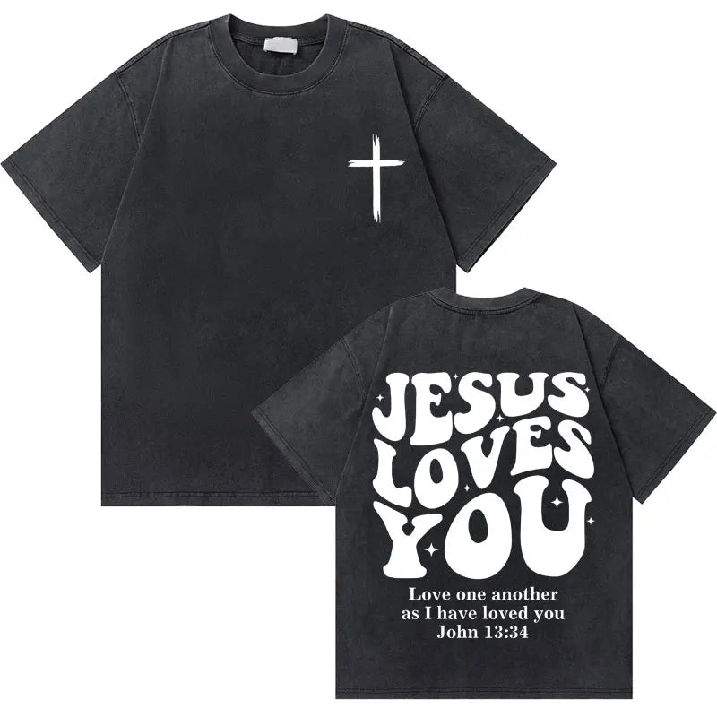 Retro God Loves You Tee