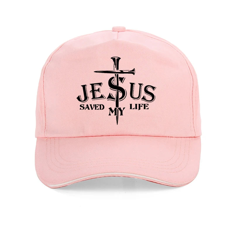 Jesus Saved My Life Cross Cap