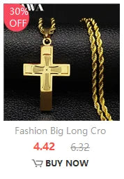 Crystal Cross Pendant Necklace